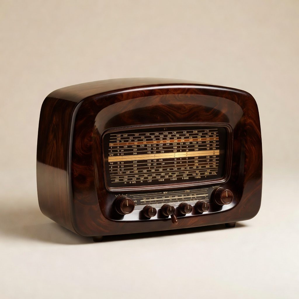 Bakelitové rádio Tesla Talisman z roku 1957